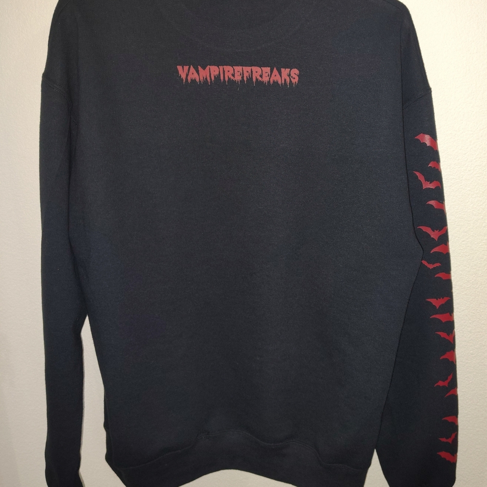 Vampire Black and Red Men's Sweater - Picture 3 of 5